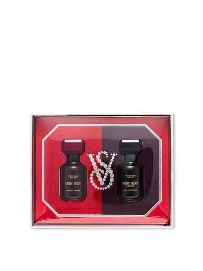 Victoria's Secret Beauty Fine Fragrance 2-piece Mini & Merry Gift Set Ft. Top Very Sexy Perfume In Multicolored