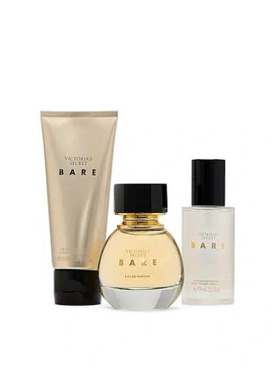 Victoria's Secret Beauty Fine Fragrance 3-piece Bare Gift Set In Grey