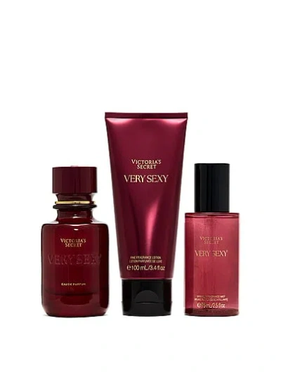 Victoria's Secret Beauty Fine Fragrance 3-piece Very Sexy Gift Set In Floral