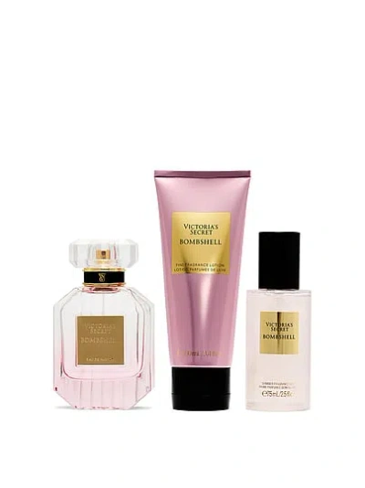 Victoria's Secret Beauty Fine Fragrance Bombshell 3-piece Gift Set Ft. Full-size Perfume In Floral