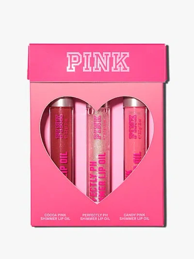 Victoria's Secret Beauty Lip Shimmer Oil Trio In Multi