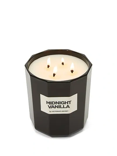 Victoria's Secret Beauty Midnight Vanilla Four Wick Candle In Gray