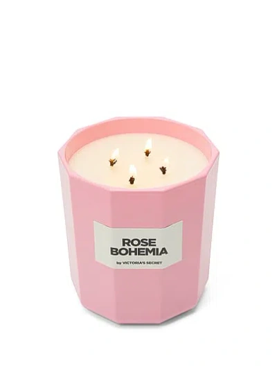 Victoria's Secret Beauty Rose Bohemia Four Wick Candle In Gray