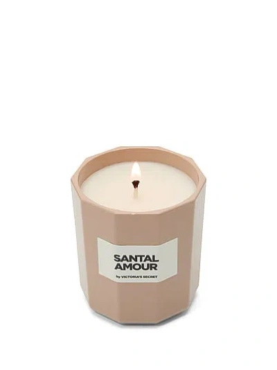 Victoria's Secret Beauty Santal Amour Single Wick Candle In Gray