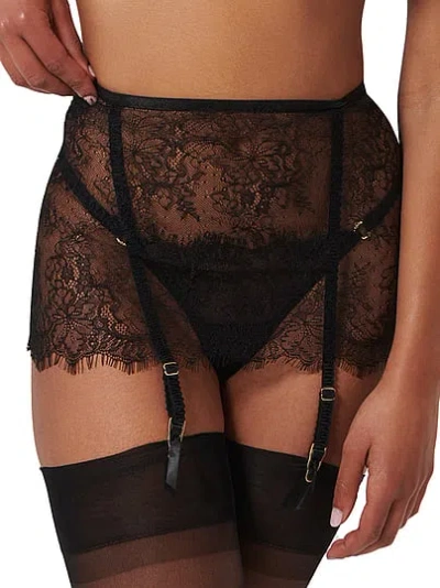 Victoria's Secret Bluebella Camelia Skirt Suspender In Black