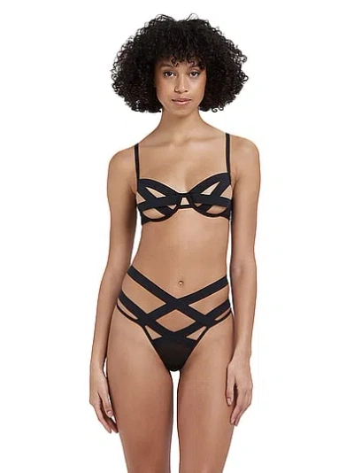 Victoria's Secret Bluebella Emilia Wired Open-cup Bra In Black