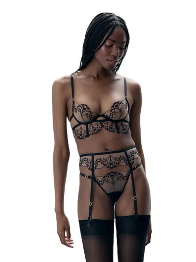 Victoria's Secret Bluebella Marisa Suspender In Black