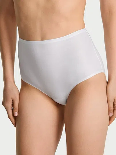 Victoria's Secret Body By Victoria By Flex Mid-rise Modern Brief Panty In White
