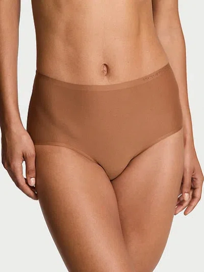 Victoria's Secret Body By Victoria By Flex Mid-rise Modern Brief Panty In Brown