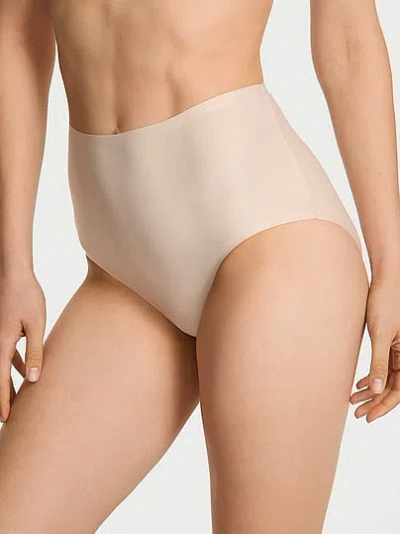 Victoria's Secret Body By Victoria By Flex Mid-rise Modern Brief Panty In Neutral