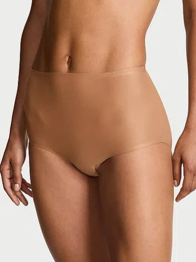 Victoria's Secret Body By Victoria By Flex Mid-rise Modern Brief Panty In Brown