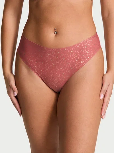 Victoria's Secret Body By Victoria By Flex Mid-rise Thong Panty In Pink