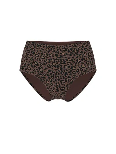 Victoria's Secret Body By Victoria By Flex Mid-rise Modern Brief Panty In Brown