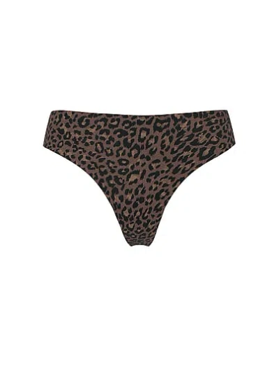 Victoria's Secret Body By Victoria By Flex Mid-rise Thong Panty In Black