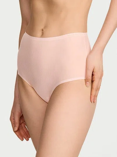 Victoria's Secret Body By Victoria By Flex Shadow Stripe Modern Brief Panty In Pink