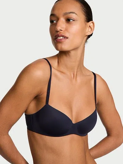 Victoria's Secret Body By Victoria Flexfactor Lightly Lined Balconette Bra In Blue