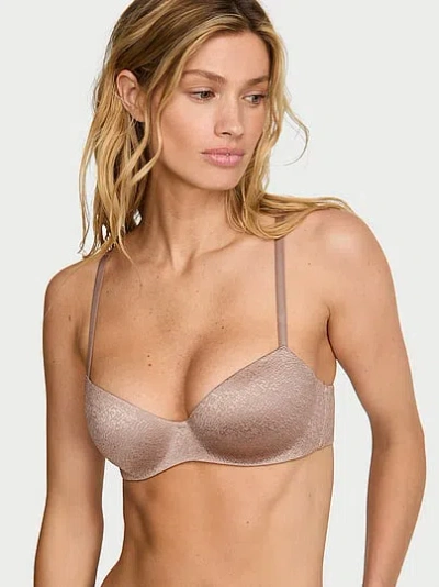 Victoria's Secret Body By Victoria Flexfactor Lightly Lined Balconette Bra In Brown