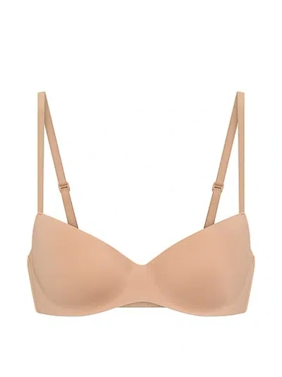 Victoria's Secret Body By Victoria Flexfactor Lightly Lined Balconette Bra In Sand