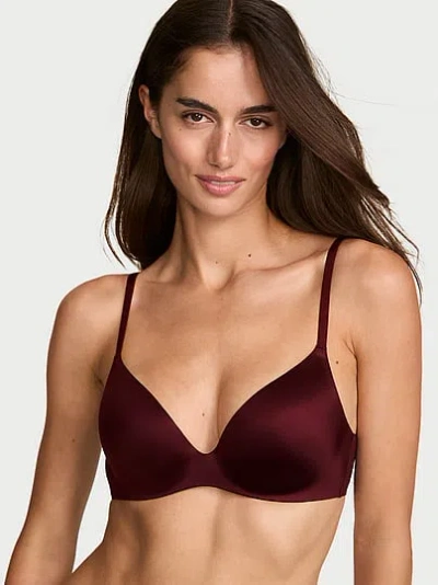 Victoria's Secret Body By Victoria Flexfactor Lightly Lined Plunge Demi Bra In Brown