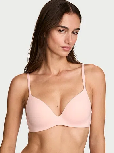 Victoria's Secret Body By Victoria Flexfactor Lightly Lined Plunge Demi Bra In Pink