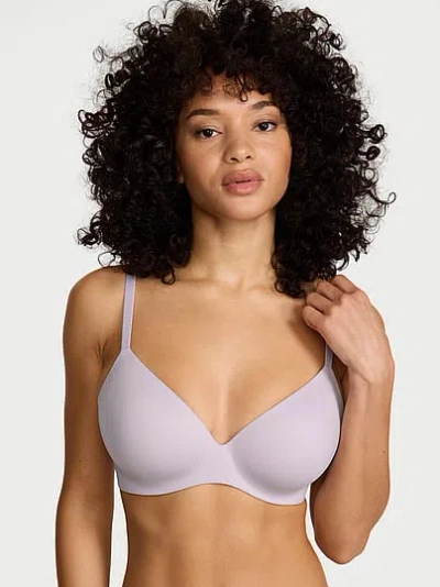 Victoria's Secret Body By Victoria Flexfactor Lightly Lined Plunge Demi Bra In Purple