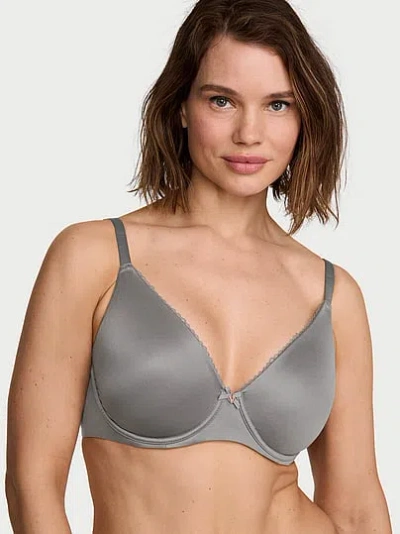 Victoria's Secret Body By Victoria Invisible Lift Full-coverage Minimizer Bra In Gray