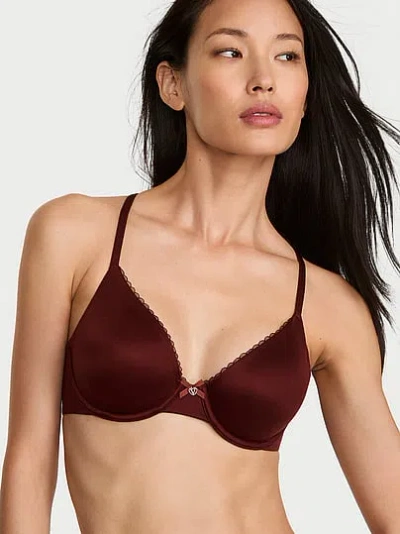 Victoria's Secret Body By Victoria Invisible Lift Unlined Smooth Demi Bra In Brown