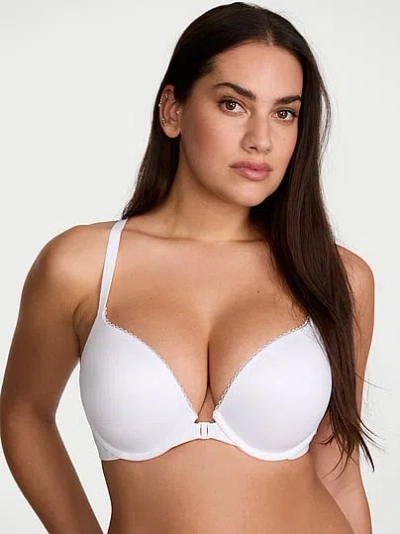 Victoria's Secret Body By Victoria Lace Racerback Push-up Bra In White