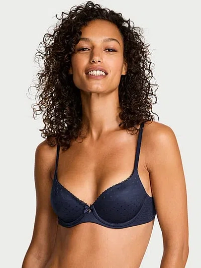 Victoria's Secret Body By Victoria Lightly Lined Demi Bra In Blue
