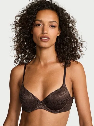 Victoria's Secret Body By Victoria Lightly Lined Demi Bra In Brown