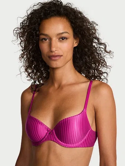 Victoria's Secret Body By Victoria Lightly Lined Demi Bra In Purple
