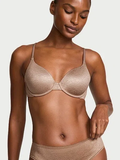 Victoria's Secret Body By Victoria Lightly Lined Full-coverage Bra In Brown