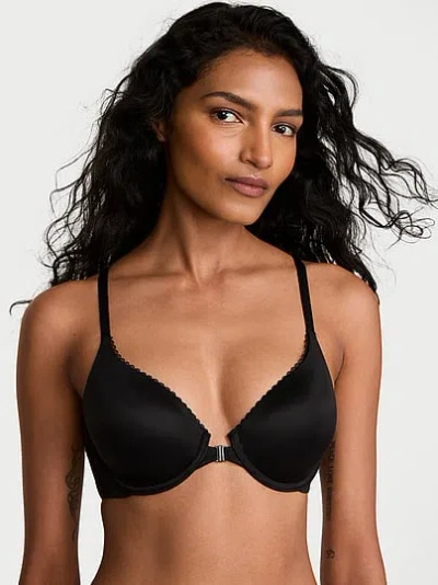 Victoria's Secret Body By Victoria Lightly Lined Lace Racerback Full-coverage Bra In Black