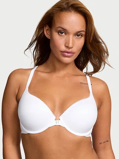 Victoria's Secret Body By Victoria Lightly Lined Racerback Demi Bra In White