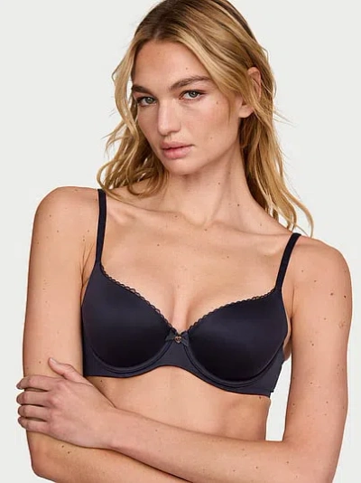 Victoria's Secret Body By Victoria Lightly Lined Smooth Demi Bra In Blue