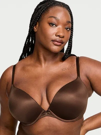 Victoria's Secret Body By Victoria Lightly Lined Smooth Demi Bra In Brown