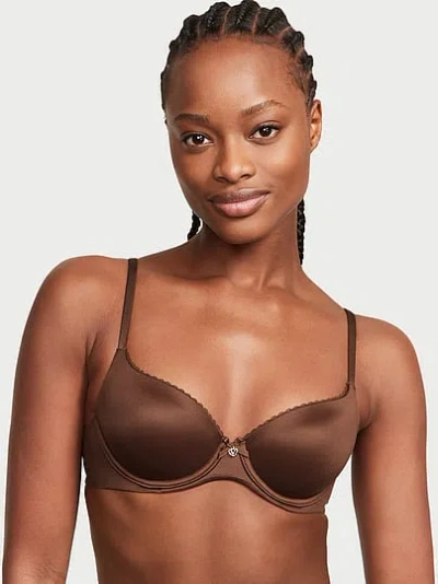 Victoria's Secret Body By Victoria Lightly Lined Smooth Demi Bra In Brown