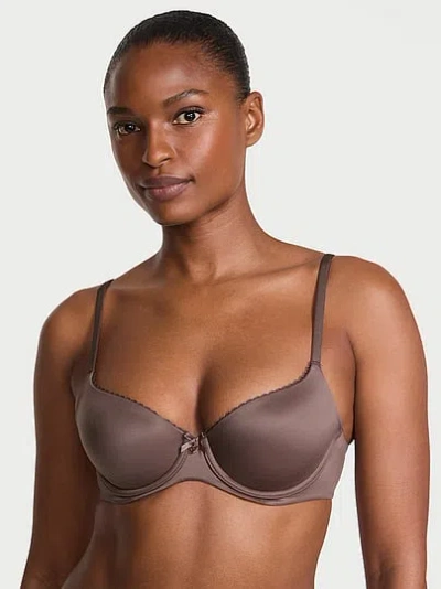 Victoria's Secret Body By Victoria Lightly Lined Smooth Demi Bra In Brown