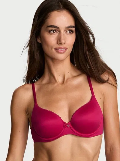 Victoria's Secret Body By Victoria Lightly Lined Smooth Demi Bra In Pink