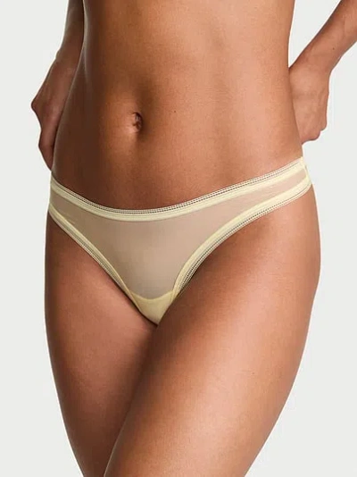 Victoria's Secret Body By Victoria Light-touch Mini Thong Panty In Brown
