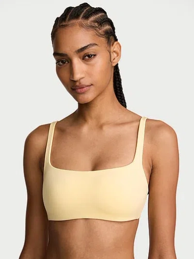 Victoria's Secret Body By Victoria Luxe Contour Scoop Lightly Lined Bra In Black