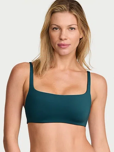 Victoria's Secret Body By Victoria Luxe Contour Scoop Lightly Lined Bra In Blue