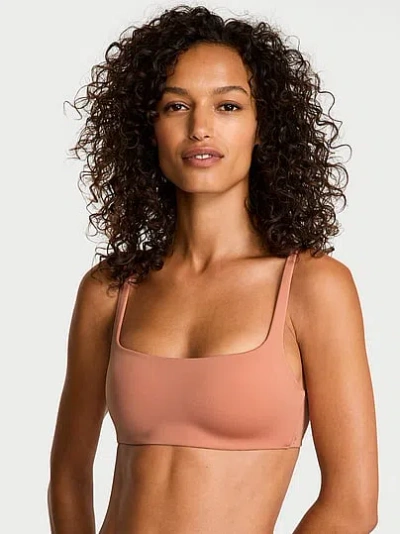 Victoria's Secret Body By Victoria Luxe Contour Scoop Lightly Lined Bra In Pink