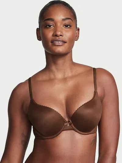 Victoria's Secret Body By Victoria Perfect Shape Smooth Push-up Bra In Brown