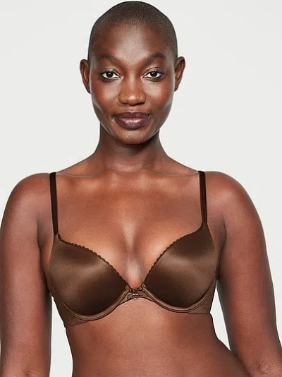 Victoria's Secret Body By Victoria Push-up Smooth Bra In Brown