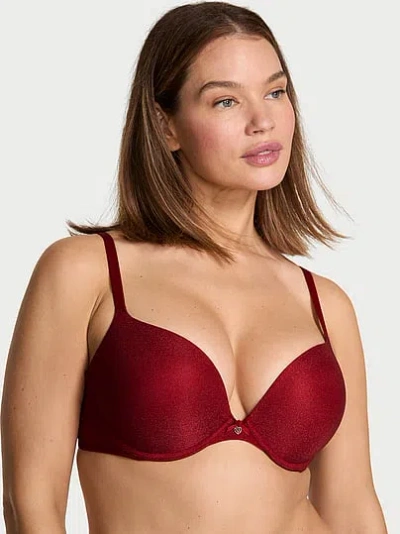 Victoria's Secret Body By Victoria Shimmer Push-up Bra In Red