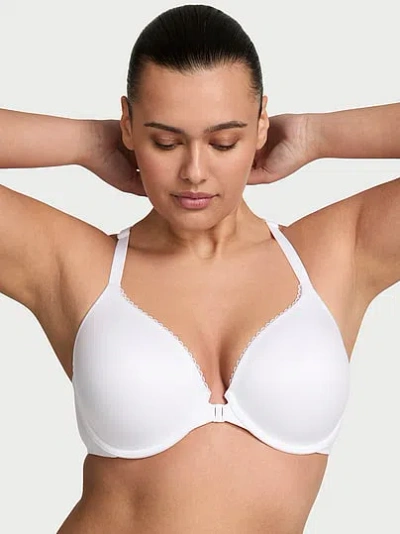 Victoria's Secret Body By Victoria Smooth Lightly Lined Front-close Full-coverage Bra In White