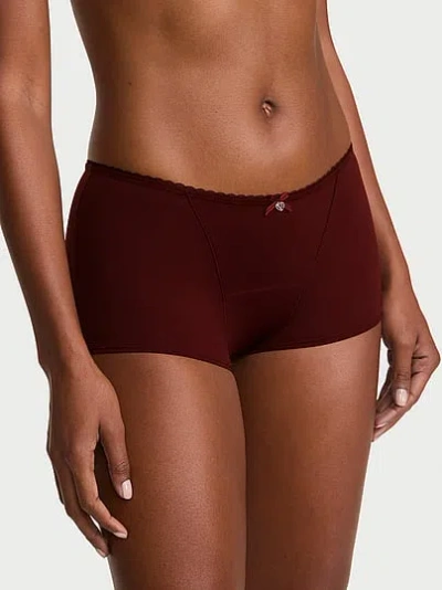 Victoria's Secret Body By Victoria Smooth Period Boyshort Panty In Brown