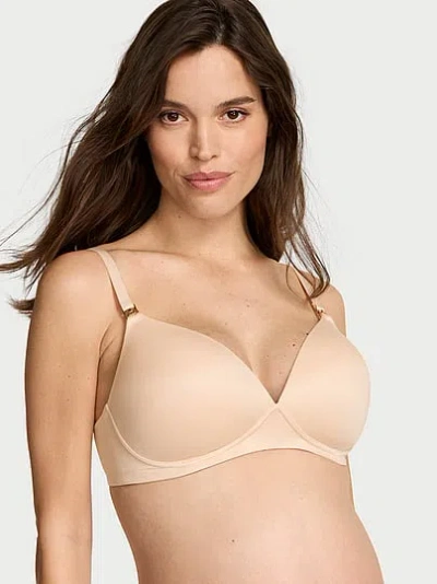 Victoria's Secret Body By Victoria Smooth Wireless Nursing Bra In Sand