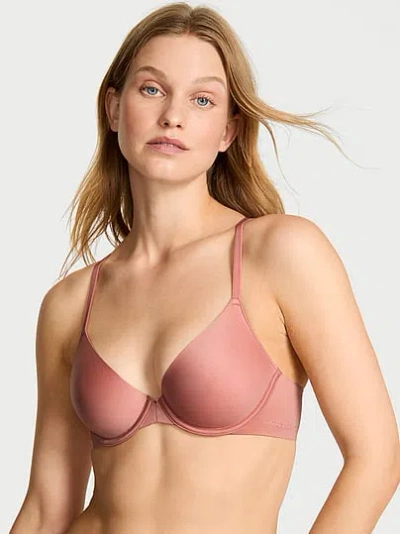Victoria's Secret Body By Victoria Ultra Lightly Lined Front-close Demi Bra In Brown